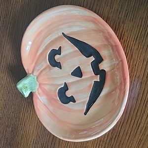 Vintage Pumpkin Plate, EUC